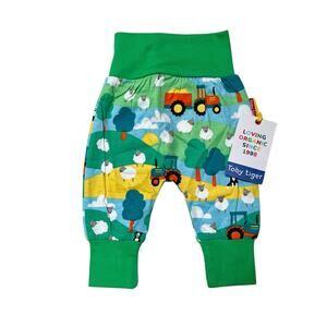 NWT Toby Tiger Farm Print Joggers 3-6m